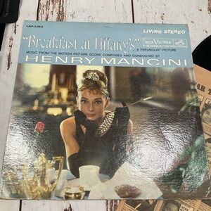 VINTAGE 1961 RCA BREAKFAST AT TIFFANYS‎ HENRY MANCINI VINYL LP LSP 2362